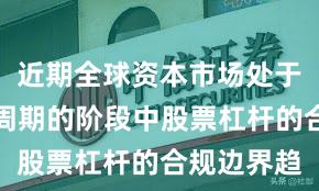 近期全球资本市场处于宽幅震荡周期的阶段中股票杠杆的合规边界趋